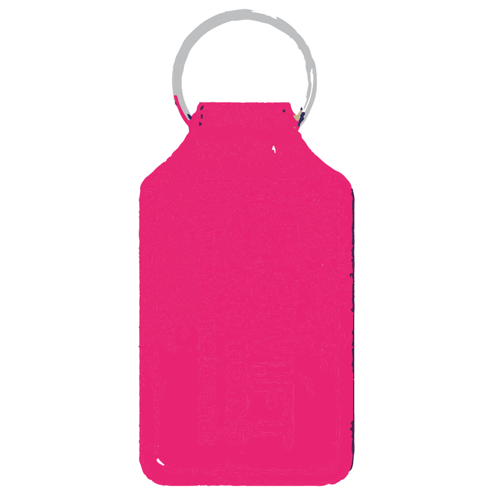 Branded Long Square Shaped Keyfob