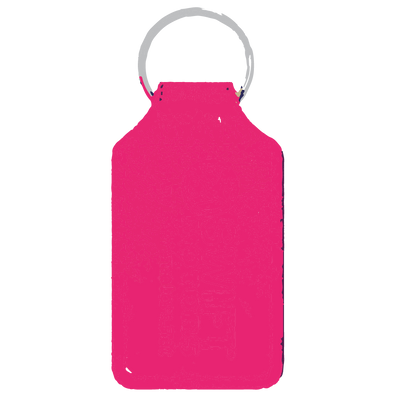 Branded Long Square Shaped Keyfob