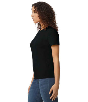 Gildan Ladies SoftStyle® Midweight T-Shirt Pitch Black