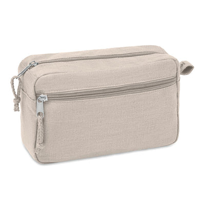 Branded Hemp toilet bag hemp 200 gr/m²