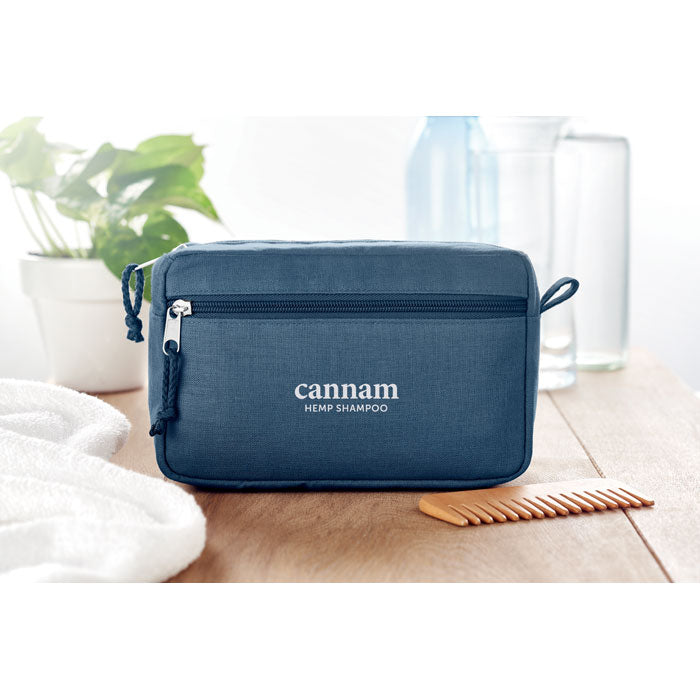 Branded Hemp toilet bag hemp 200 gr/m²