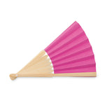 Branded Manual hand fan with bamboo handle