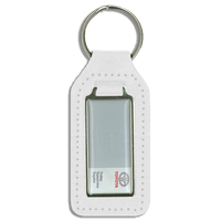 Long Square Shaped Keyfob with Domed Medallion