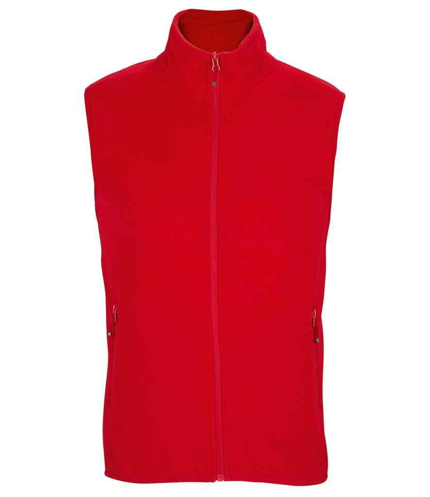 SOL'S Unisex Factor Recycled Micro Fleece Bodywarmer Red