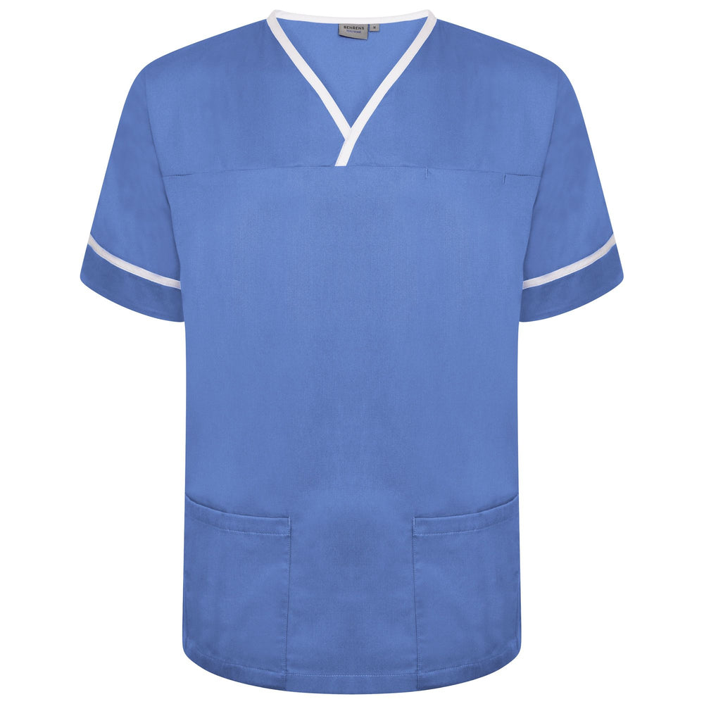 Branded Behrens Contrast Trim Smart Scrub Top