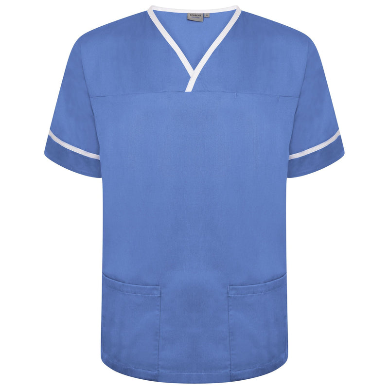 Behrens Contrast Trim Smart Scrub Top