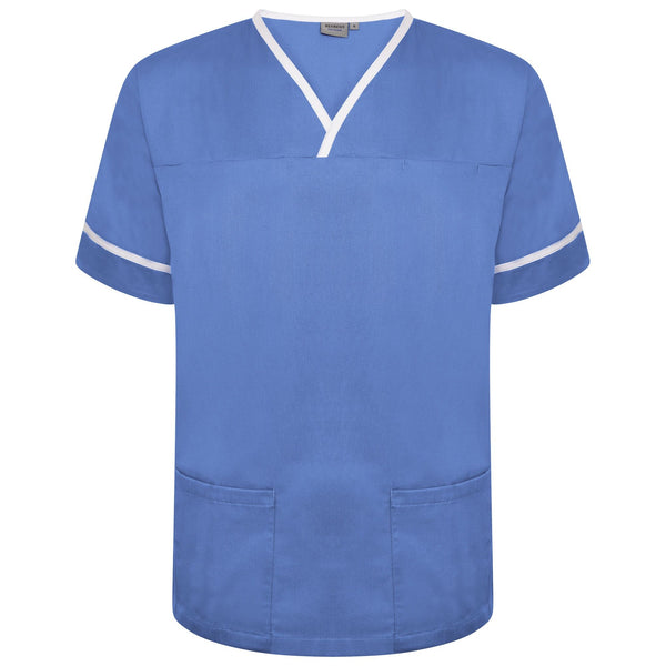 Behrens Contrast Trim Smart Scrub Top
