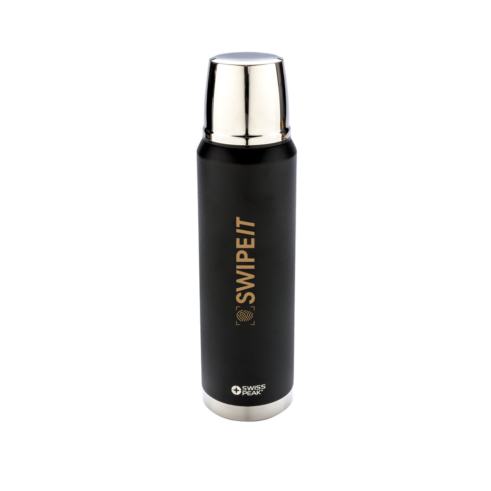 Branded Swiss Peak Elite 1L copper vacuum flask