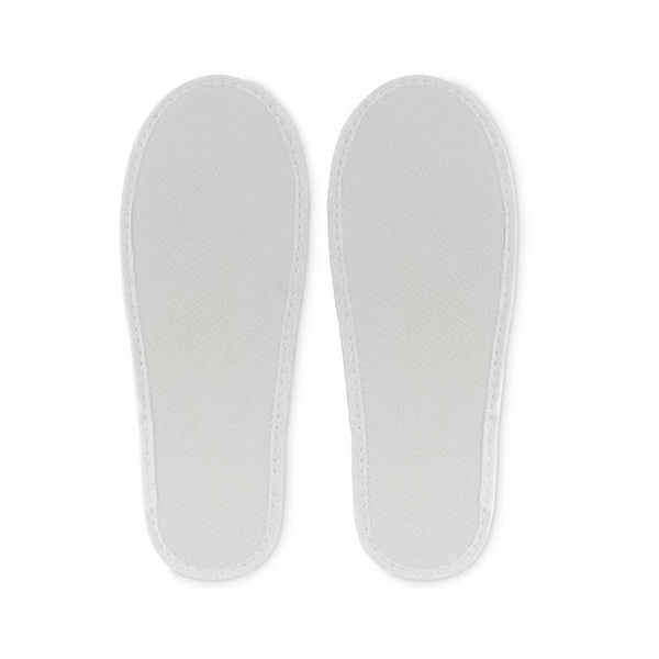 Branded Pair of slippers in pouch