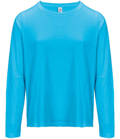 SOL'S Ladies Monarch Long Sleeve T-Shirt Aqua