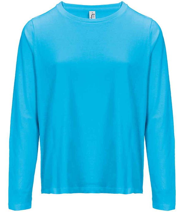 SOL'S Ladies Monarch Long Sleeve T-Shirt Aqua