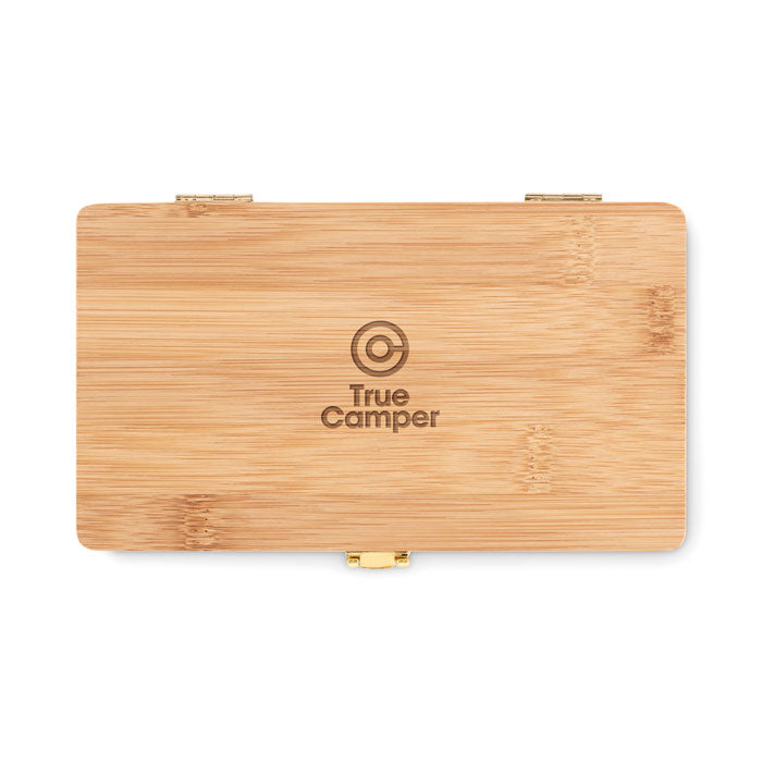 Branded 21 pcs tool set in bamboo case