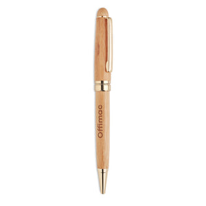 Bamboo twist ball pen in box | Branded Bamboo Pen