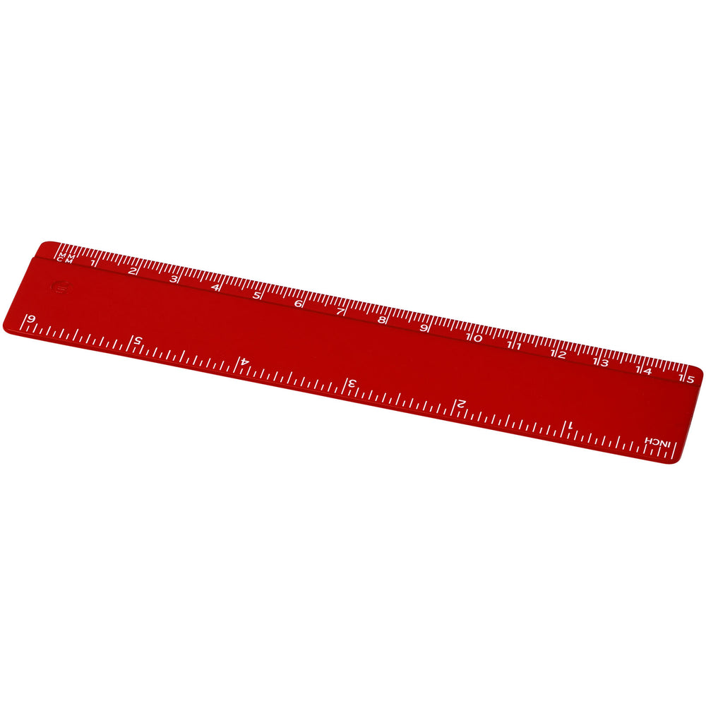Branded Refari 15 cm recycled plastic ruler