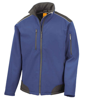 Result Work-Guard Ripstop Soft Shell Jacket Royal Blue/Black