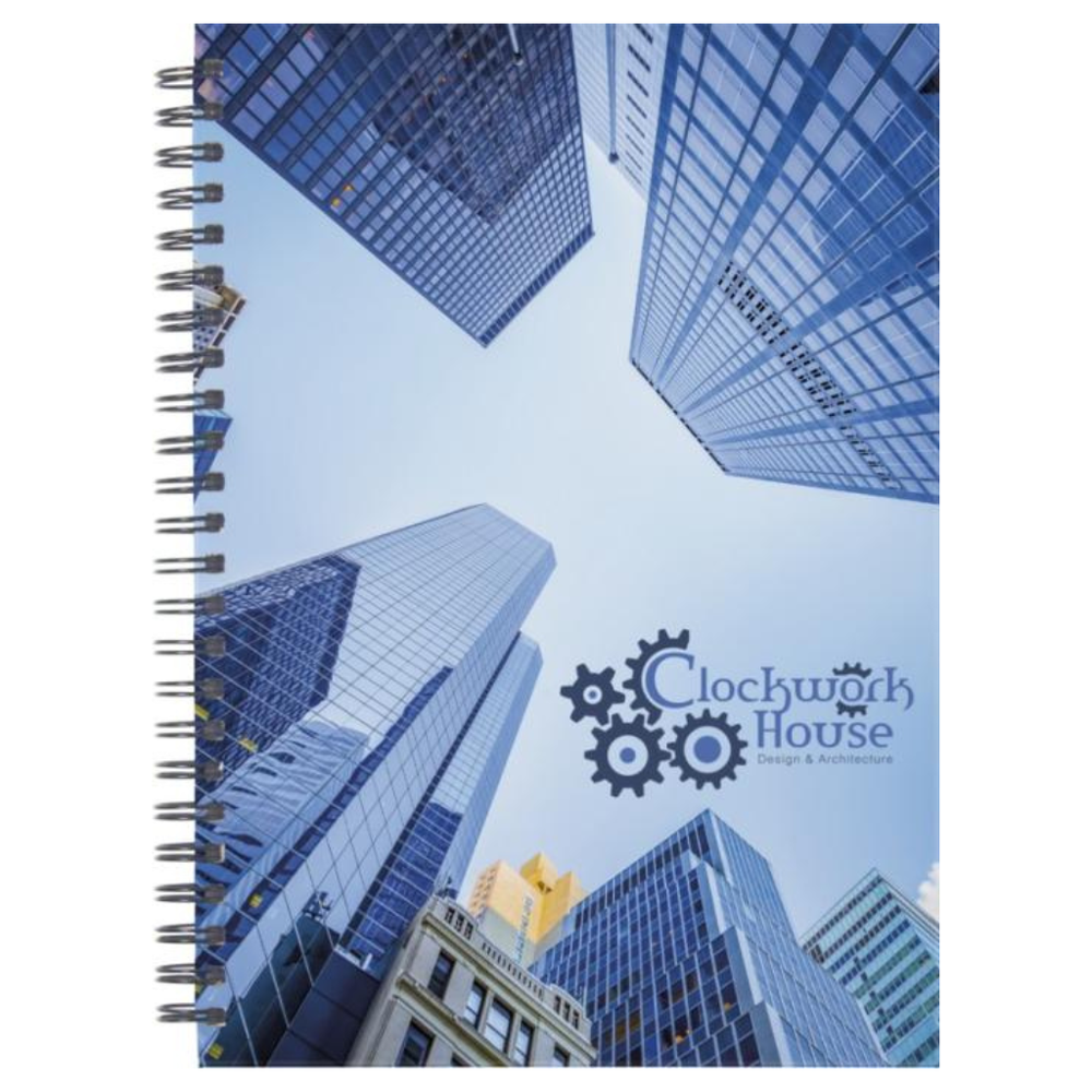 Branded Wire-o A5 notebook hard cover