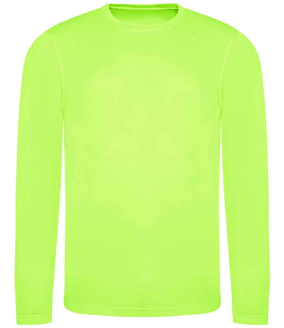 AWDis Cool Long Sleeve Wicking T-Shirt Electric Green