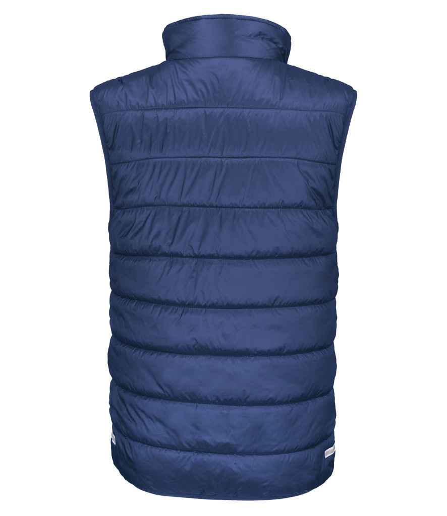 Result Core Kids Padded Bodywarmer Navy/Lime Green