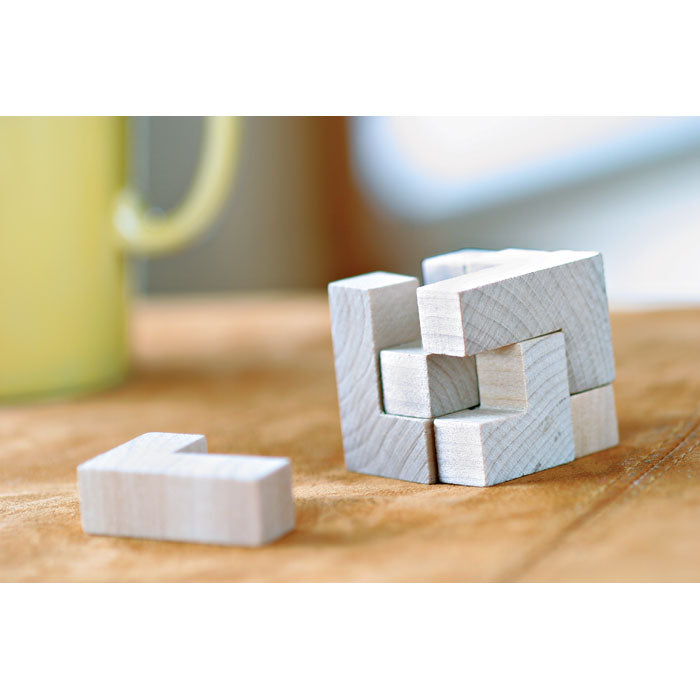 Branded Wooden puzzle in cotton pouch