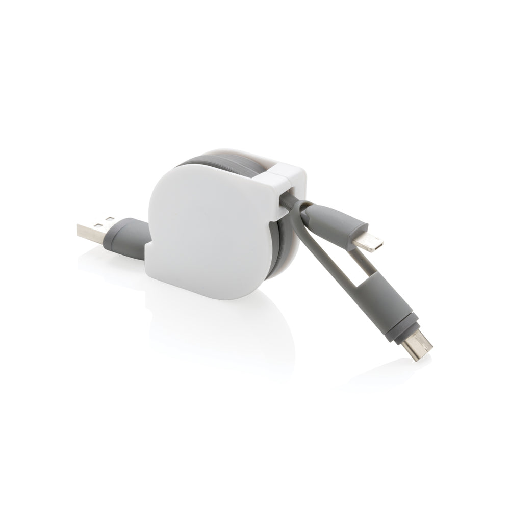 Branded 3-in-1 retractable cable