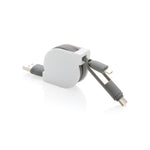 Branded 3-in-1 retractable cable
