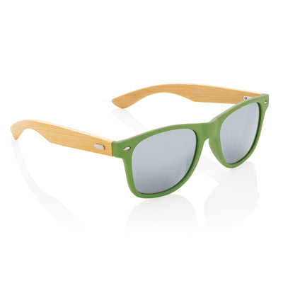 Branded Bamboo and RCS recycled plastic sunglasses