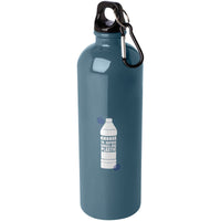 Oregon 750 ml RCS certified single wall stainless steel water bottle with carabiner