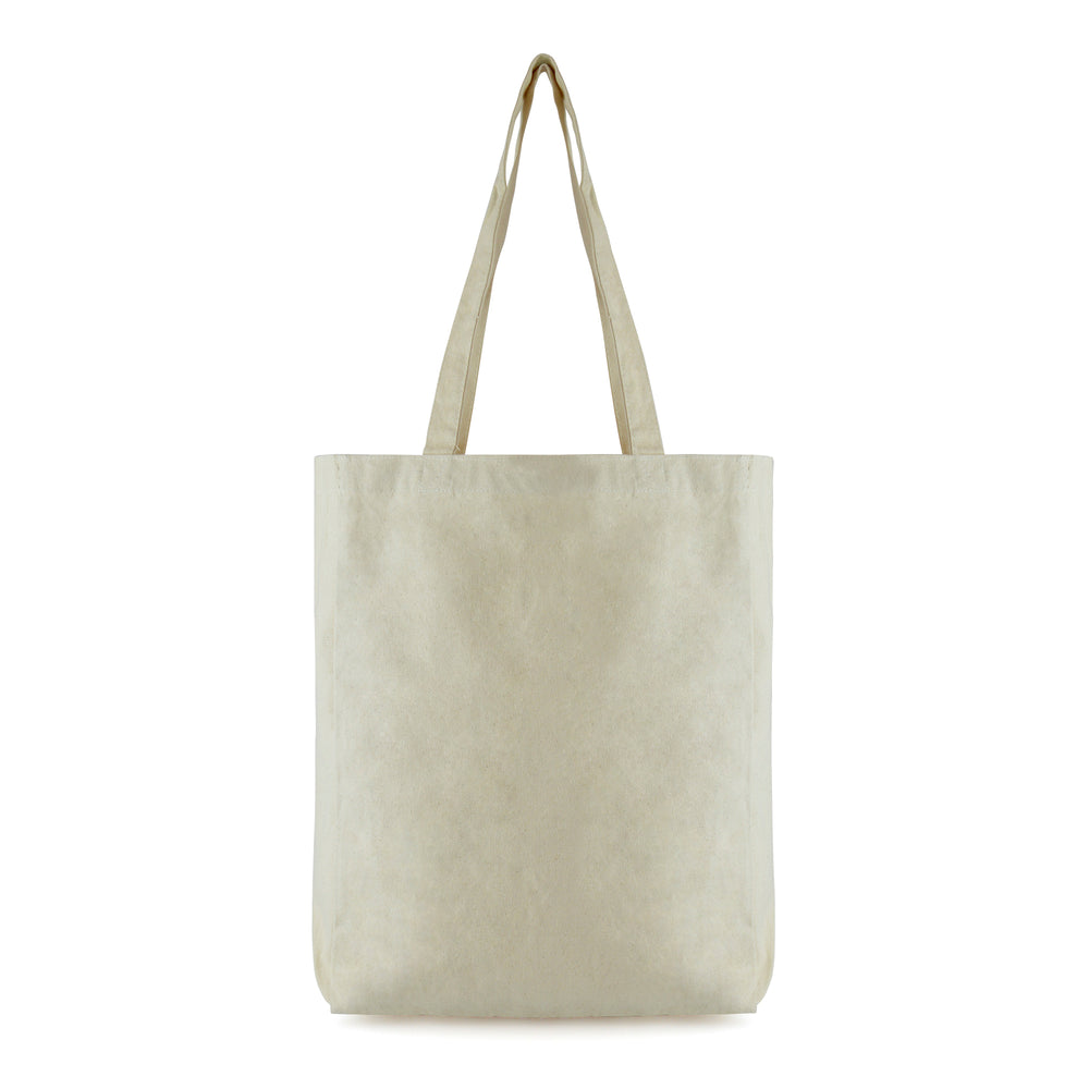 Branded Dunham 10oz cotton shopper with gusset and long handles