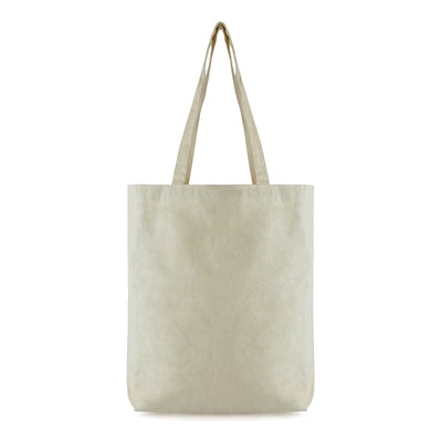 Branded Dunham 10oz cotton shopper with gusset and long handles