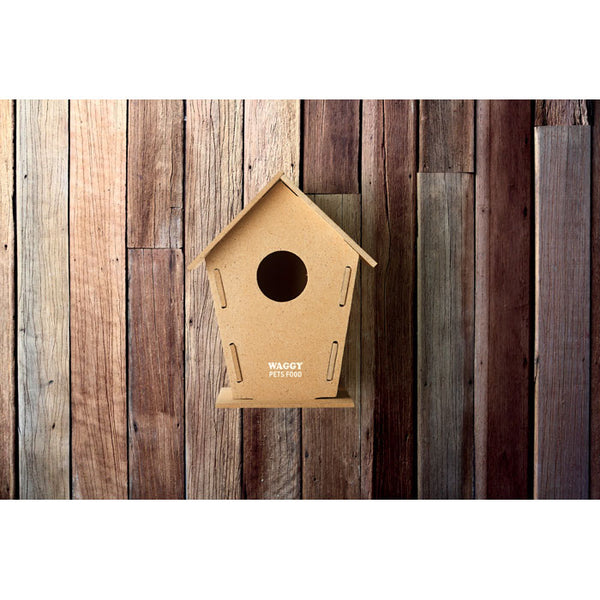 Wooden bird house