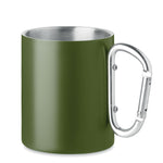 Branded Double wall metal mug 300 ml