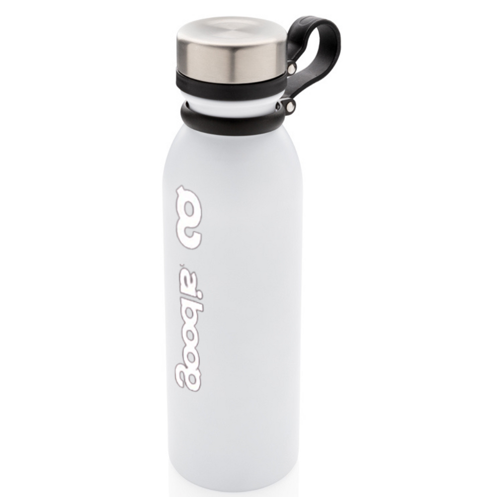 Copper vacuum insulated bottle with carry loop