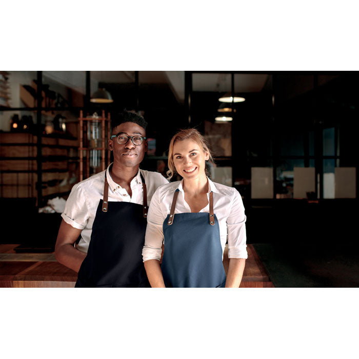 Branded Organic cotton apron 340 gr/m²