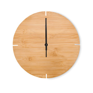 Round shape bamboo wall clock