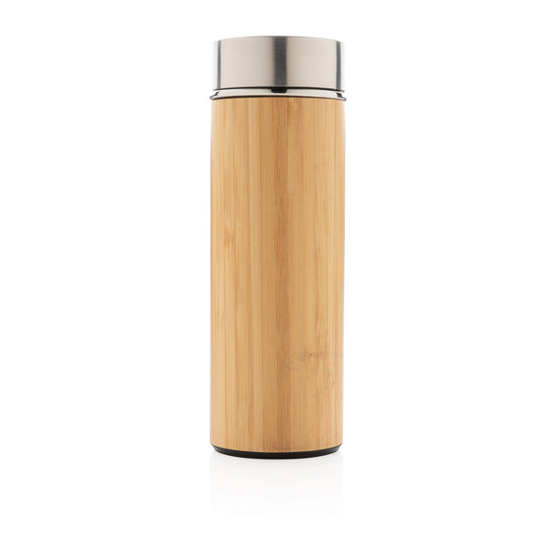 Branded Leak proof bamboo vacuum bottle