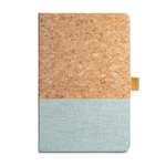 Klee A5 Cork and Linen Notebook Blue