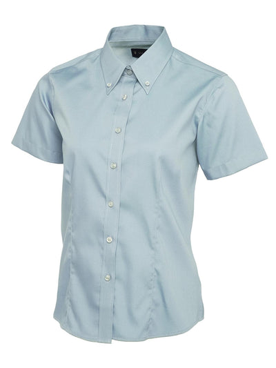 Branded Ladies Pinpoint Oxford Half Sleeve Shirt