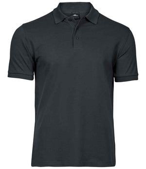 Tee Jays Luxury Stretch Piqué Polo Shirt Dark Grey