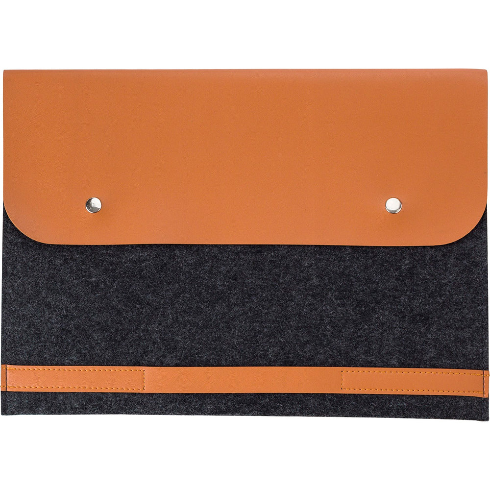 Branded Cheddon RPET felt laptop pouch