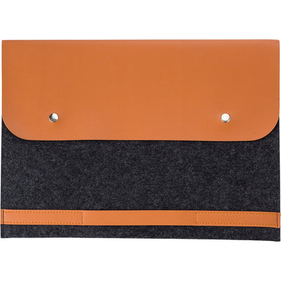 Branded Cheddon RPET felt laptop pouch
