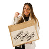 Branded Bromley Pocket Jute Bag