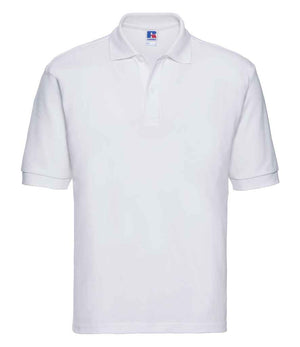 Russell Poly/Cotton Piqué Polo Shirt White