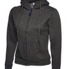 Branded Ladies Classic Full Zip Hooded Sweatshirt