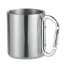 Metal mug & carabiner handle