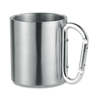 Metal mug & carabiner handle
