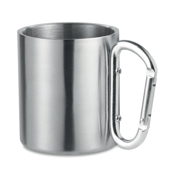 Metal mug & carabiner handle