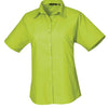 Premier Ladies Short Sleeve Poplin Blouse