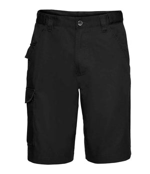 Russell Workwear Poly/Cotton Shorts Black