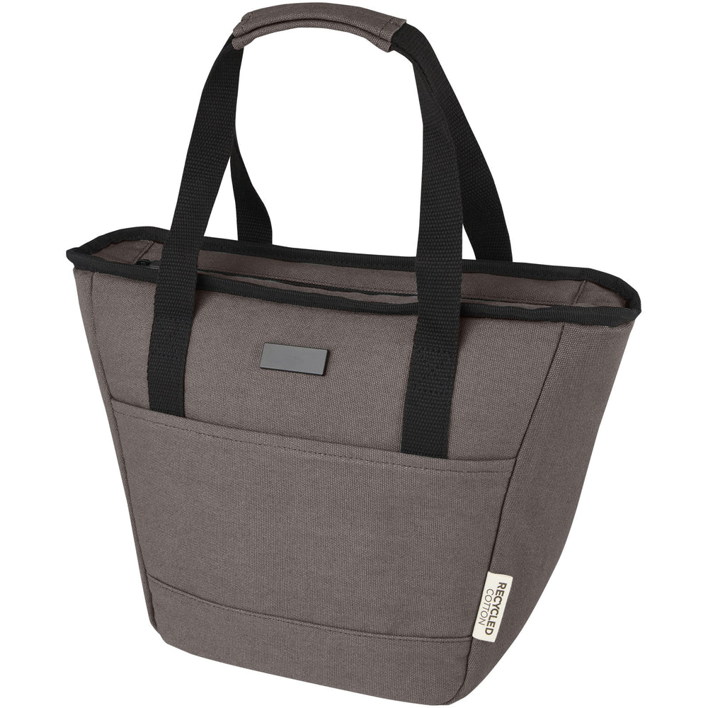 Branded Joey 9-can GRS recycled canvas lunch cooler bag 6L