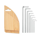 Hex key set in bamboo